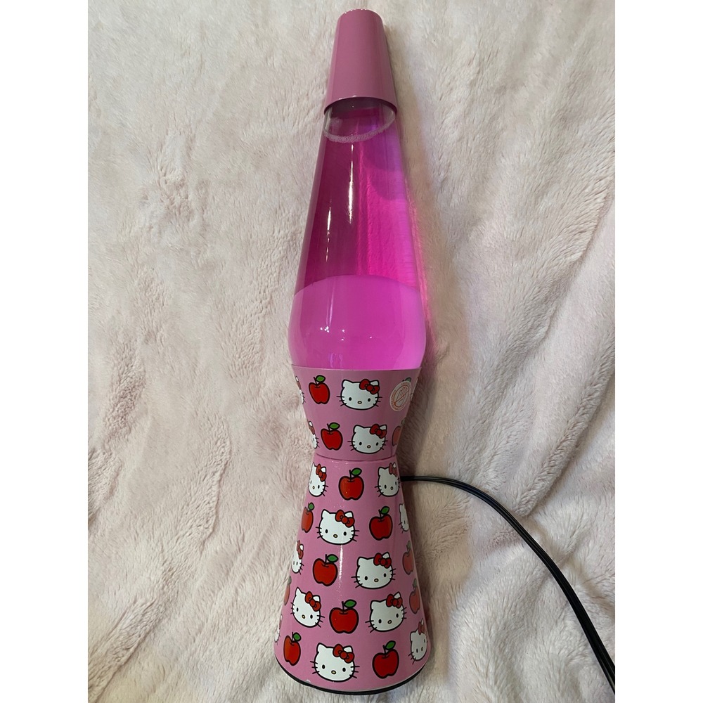 Hello Kitty Volcano Motion Lamp Pink White Lava Light Sanrio 16 Inch 30W Bulb - Picture 6 of 6